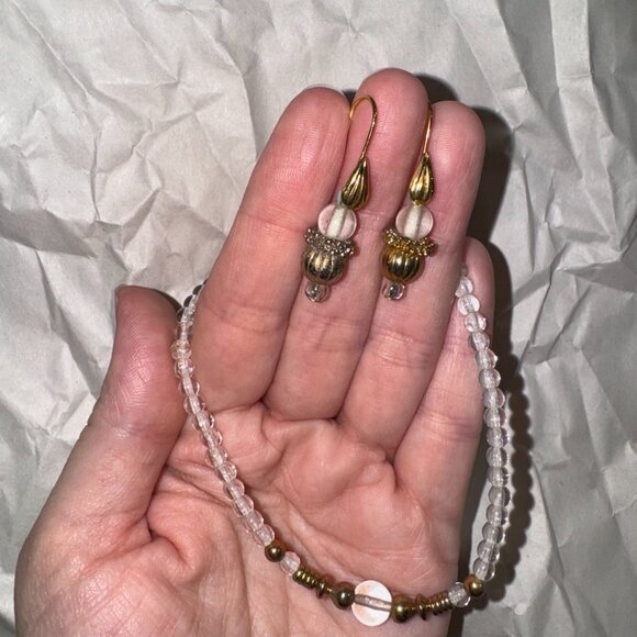 14 3/4" Necklace With Matching Earrings - Picture 9 of 9